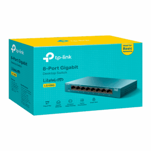 Switch Gigabit De 1000 Mbps Y 8 Puertos Tp-link Ls108g, Color Azul - Imagen 4