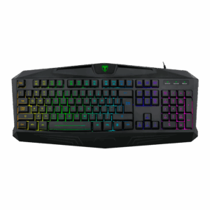Teclado Para Juegos Con Cable T-dagger Tanker Rgb Us - Negro T-tgk202