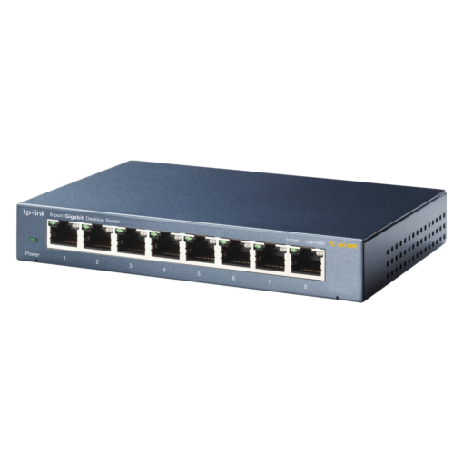 Tp-link Tl-sg108 - Switch Gigabit De 8 Puertos Y 1000 Mbps, Color Gris