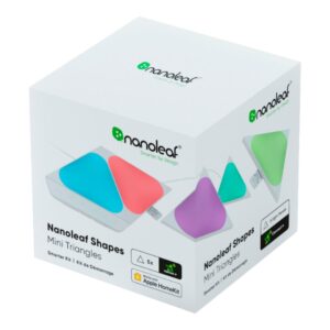 Nanoleaf Shapes Triangles Mini Smarter Kit Nl48-5017tw-5pk Panel Led Rgb - 5 Paneles - Imagen 3