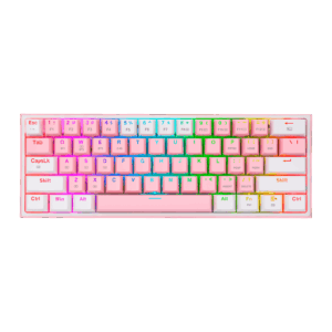Teclado Para Juegos Redragon K616-rgb Fizz Pro Rgb Con Interruptor Rojo Y Rosa