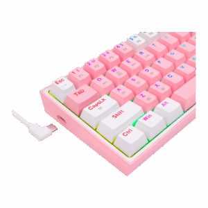 Teclado Para Juegos Redragon K616-rgb Fizz Pro Rgb Con Interruptor Rojo Y Rosa - Imagen 6
