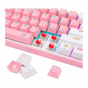 Teclado Para Juegos Redragon K616-rgb Fizz Pro Rgb Con Interruptor Rojo Y Rosa - Imagen 7