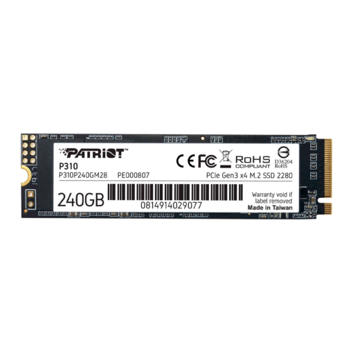 Unidad De Estado Sólido Pcie M.2 Nvme Patriot P310 De 240 Gb - P310p240gm28