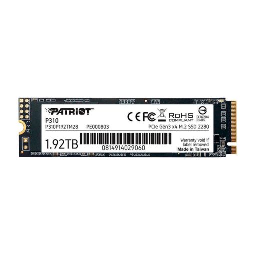 Unidad De Estado Sólido Patriot P310 Nvme Pcie Gen3 M.2 De 1,92 Tb - P310p192tm28