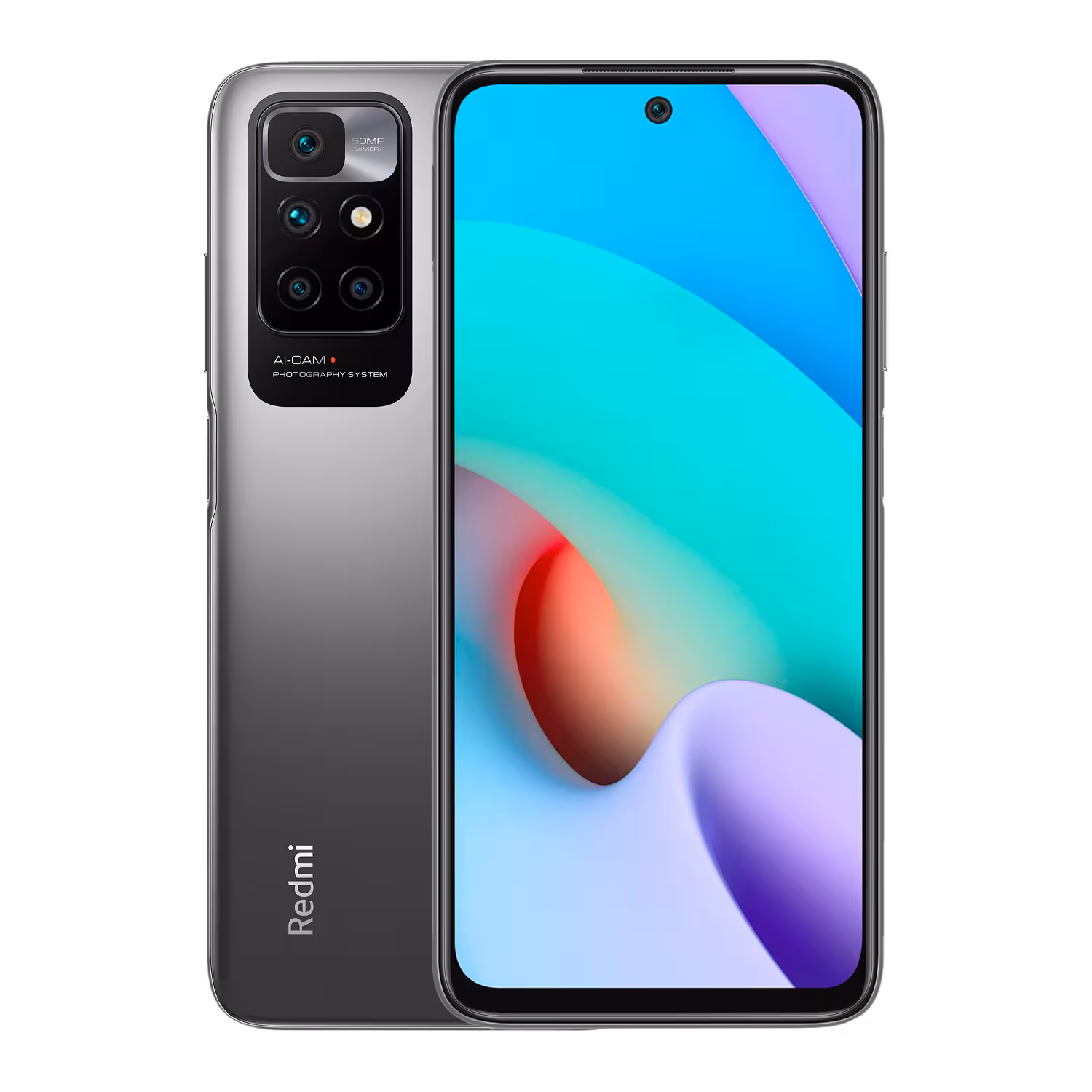 Celular Xiaomi Redmi 10 128gb / 4gb Ram / Dual Sim / Pantalla 6.5''/ Camaras 50mp+8mp+2mp+2mp Y 8mp - Gris (global) (lacre Pequeno)