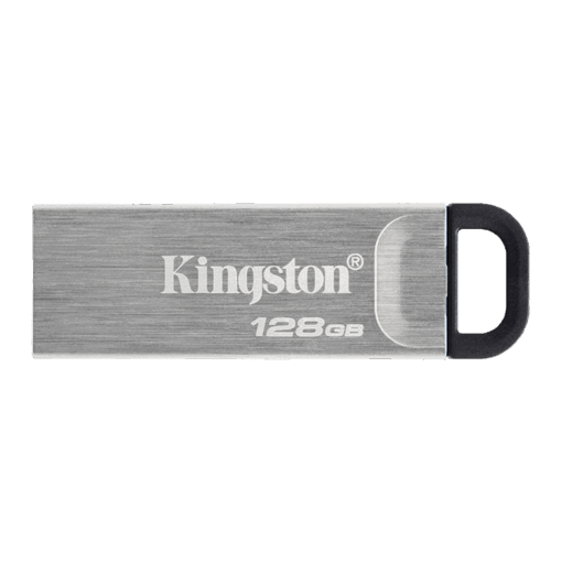 Unidad Flash Usb 3.2 Datatraveler Kyson De 128 Gb De Kingston, Color Plateado Dtkn/128 Gb