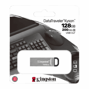 Unidad Flash Usb 3.2 Datatraveler Kyson De 128 Gb De Kingston, Color Plateado Dtkn/128 Gb - Imagen 3