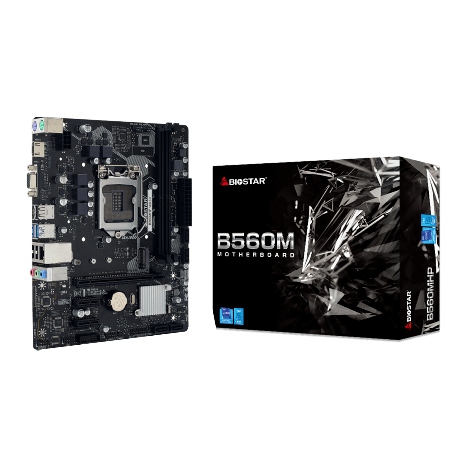 Placa Madre Biostar B560mhp 2.0 Con Socket Lga 1200, Chipset Intel B560, Ddr4, Micro Atx