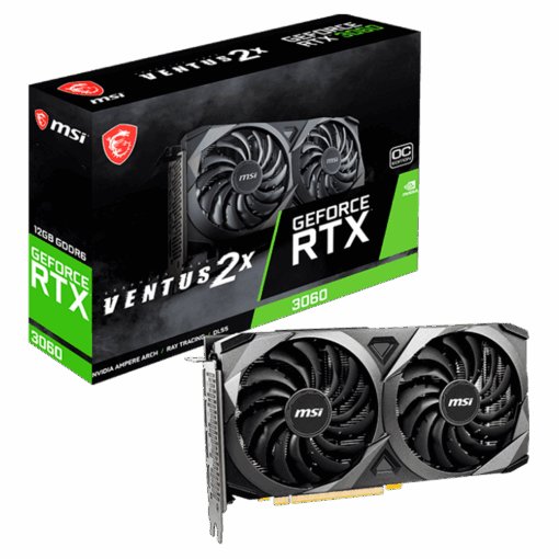 Tarjeta De Video Msi Nvidia Geforce Ventus 2x Oc Rtx-3060 12 Gb Gddr6 - 912-v397-658/050/856/664