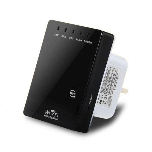 Mini Enrutador Inalámbrico N Wr02 Wifi 2,4 Ghz 300 Mbps Voltaje Dual - Negro
