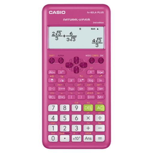Calculadora Casio Científica Fx-82la Plus 2da Edición - Rosa