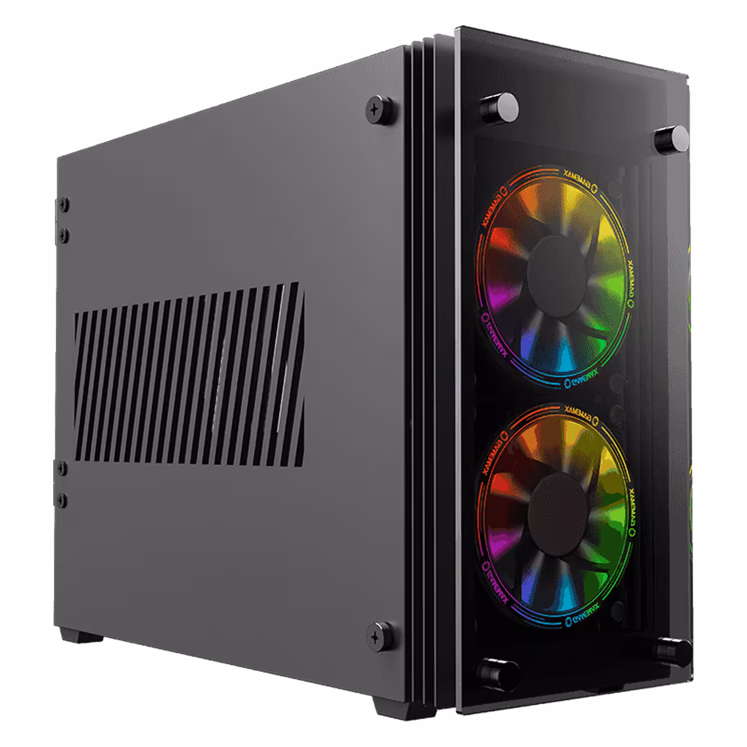 Alternative view of Gabinete Gamemax Stratos Itx - Negro