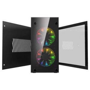 Gabinete Gamemax Stratos Itx - Negro - Imagen 3