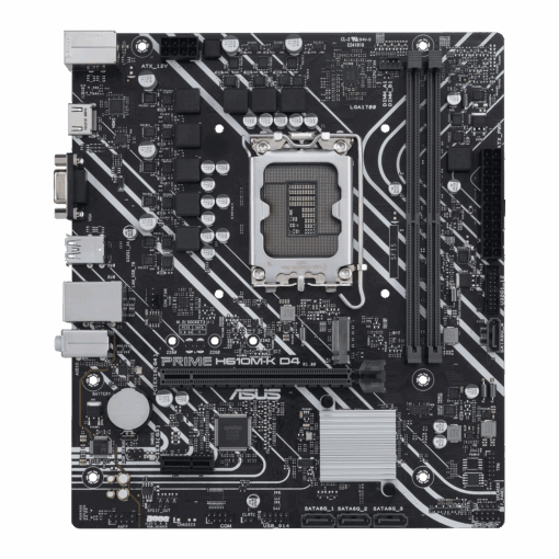 Alternative view of Placa Madre Asus Prime H610m-k D4 Con Zócalo Lga 1700, Chipset Intel H610, Ddr4, Micro Atx