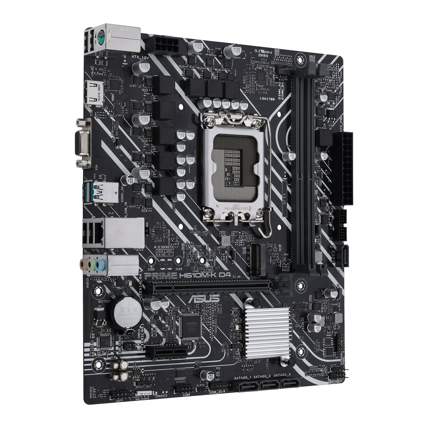 Placa Madre Asus Prime H610m-k D4 Con Zócalo Lga 1700, Chipset Intel H610, Ddr4, Micro Atx - Imagen 3