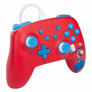 Control Con Cable Powera Para Nintendo Switch - Woo Hoo Mario (pwa-a-02581) - Imagen 2