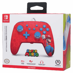 Control Con Cable Powera Para Nintendo Switch - Woo Hoo Mario (pwa-a-02581) - Imagen 4