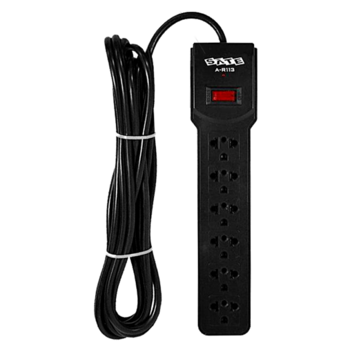 Regla De Enchufes Satélite A-r113 6tom 3mt - Negra