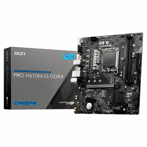 Msi Pro H610m-g Ddr4 Socket Lga 1700 Chipset Placa De Base Intel H610 Micro Atx