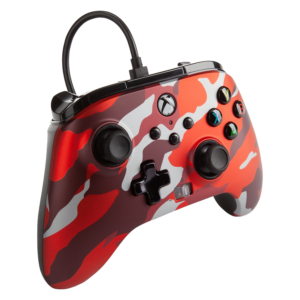 Control Con Cable Powera Para Xbox Series X/s - Camuflaje Rojo (pwa-a-02492) - Imagen 2