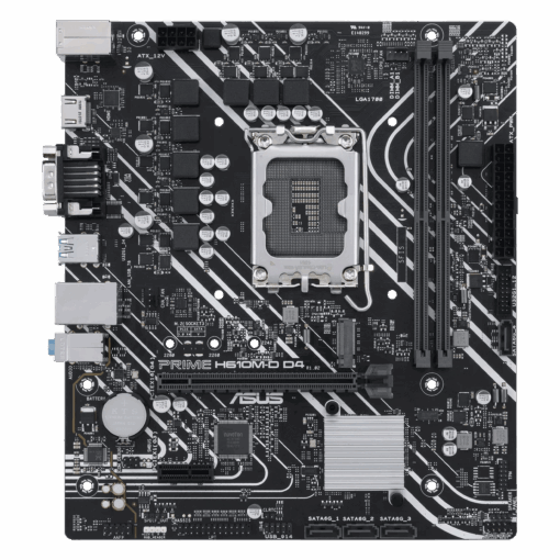 Alternative view of Asus Prime H610m-d D4 Ddr4 Socket Lga 1700 Chipset H610 Micro Atx