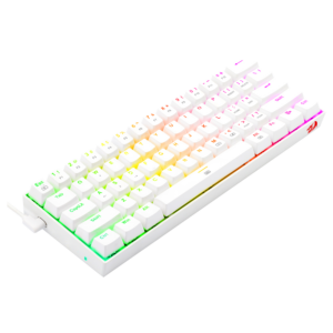 Teclado Para Juegos Redragon Dragonborn K630w-rgb Con Interruptor Rojo, Distribución Del 60 %, Color Blanco - Imagen 5