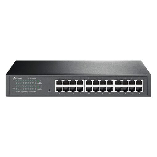 Switch Gigabit De 24 Puertos Y 1000 Mbps Para Montaje En Rack Tl-sg1024de De Tp-link, Color Gris