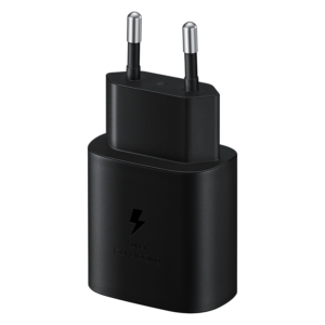Adaptador De Corriente Usb-c De Doble Voltaje Samsung Ep-ta800nbegww De 25 W/3 A, Color Negro