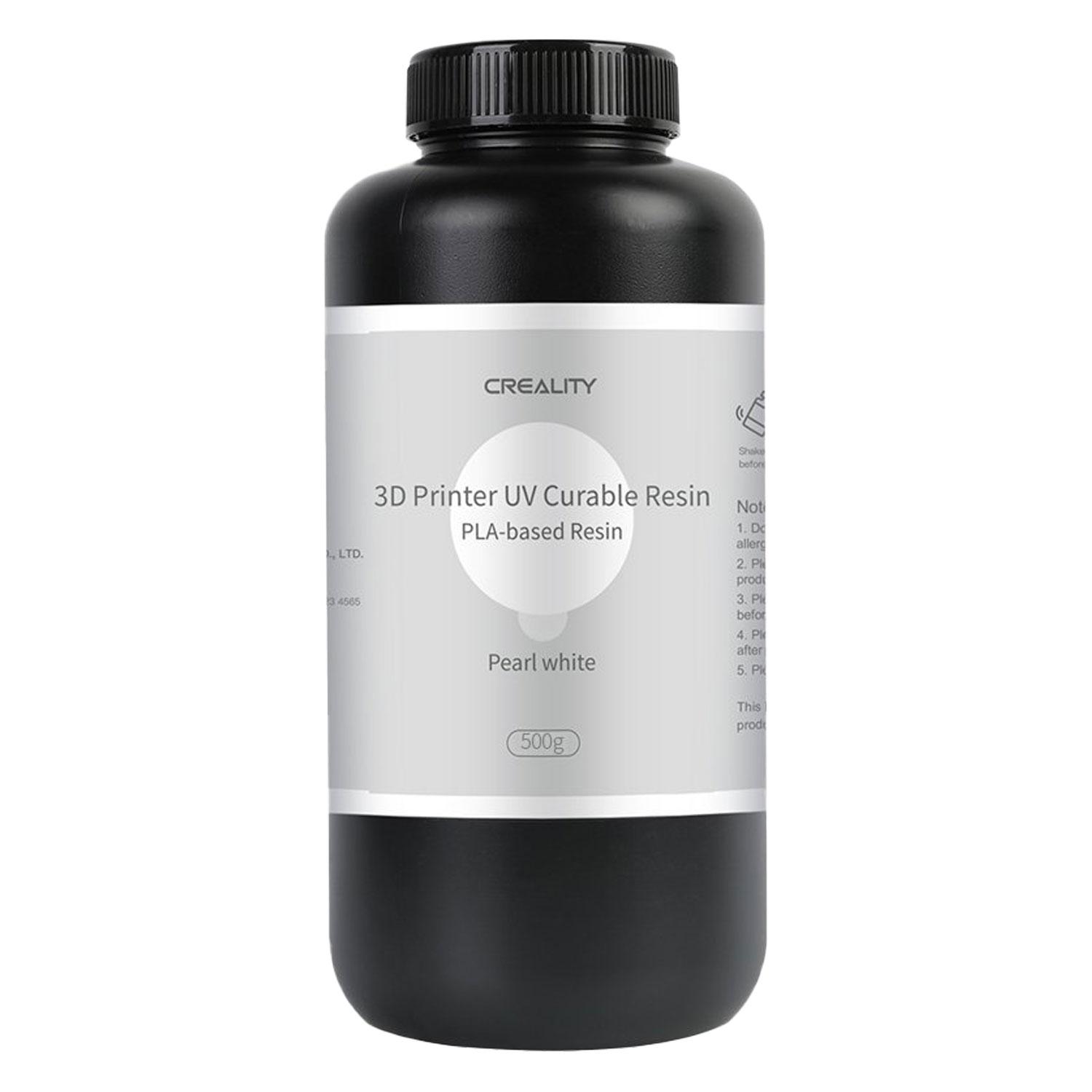 Resina De Curado Por Uv A Base De Pla De Creality, 500 G, Para Impresora 3d, Color Blanco
