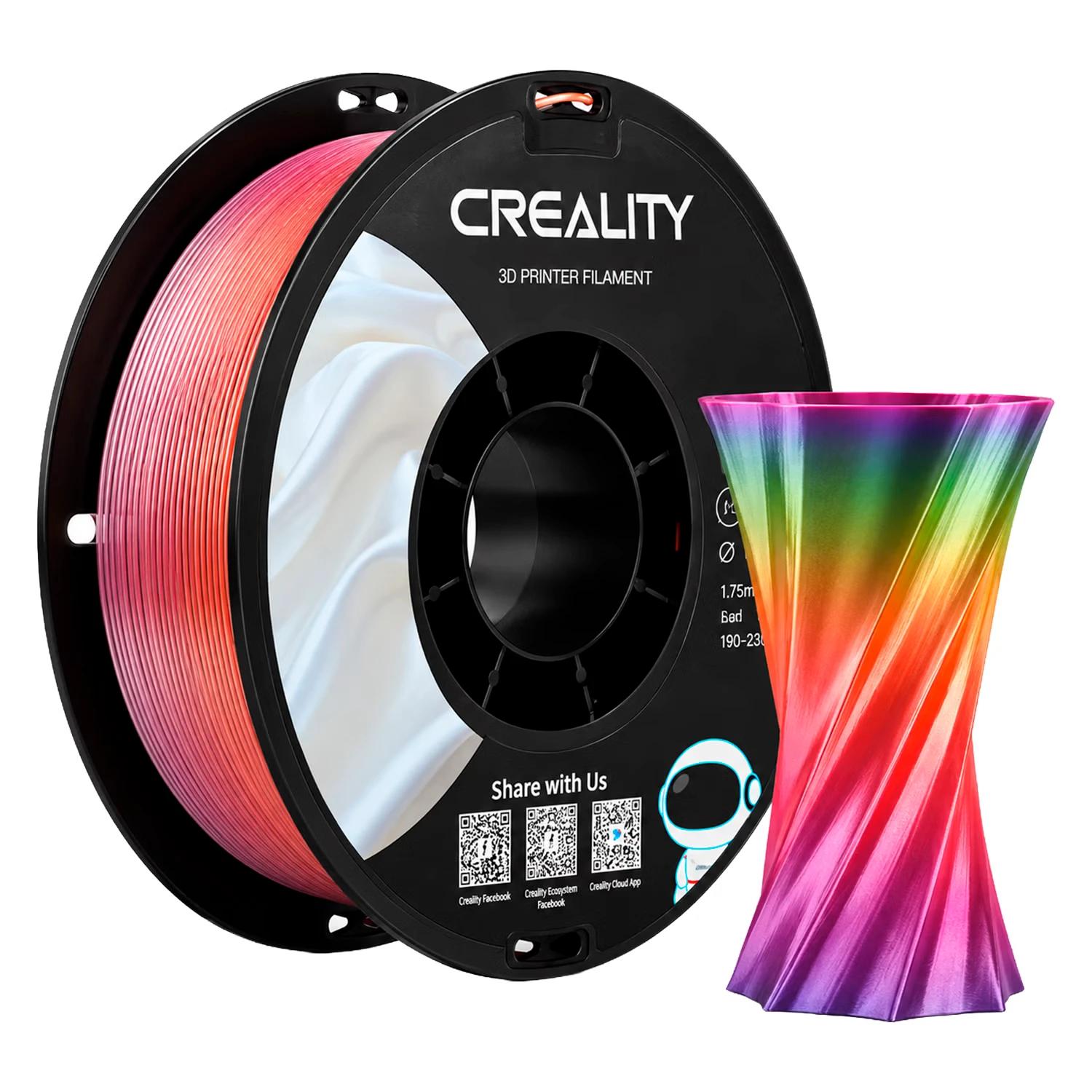 Filamento Creality Hyper CR-SILK 1Kg 1.75mm para Impressora 3D - Rainbow