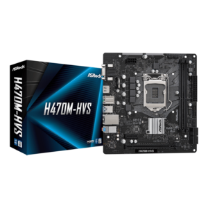 Asrock H470m-hvs Ddr4 Socket Lga 1200 Chipset Intel H470 Micro Atx