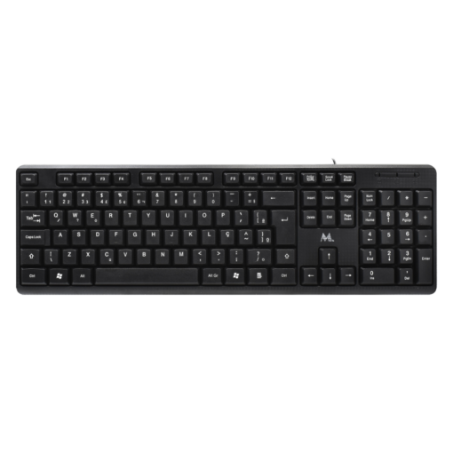 Teclado Con Cable Mtek Kb-8187 - Negro