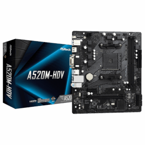 Placa Madre Asrock A520m-hdv Ddr4 Socket Am4 Chipset Amd A520 Micro Atx