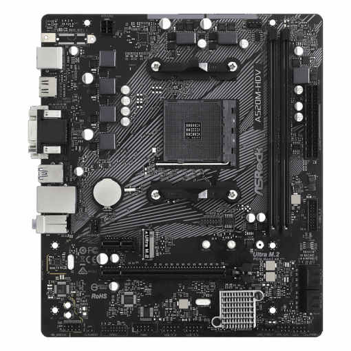 Alternative view of Placa Madre Asrock A520m-hdv Ddr4 Socket Am4 Chipset Amd A520 Micro Atx