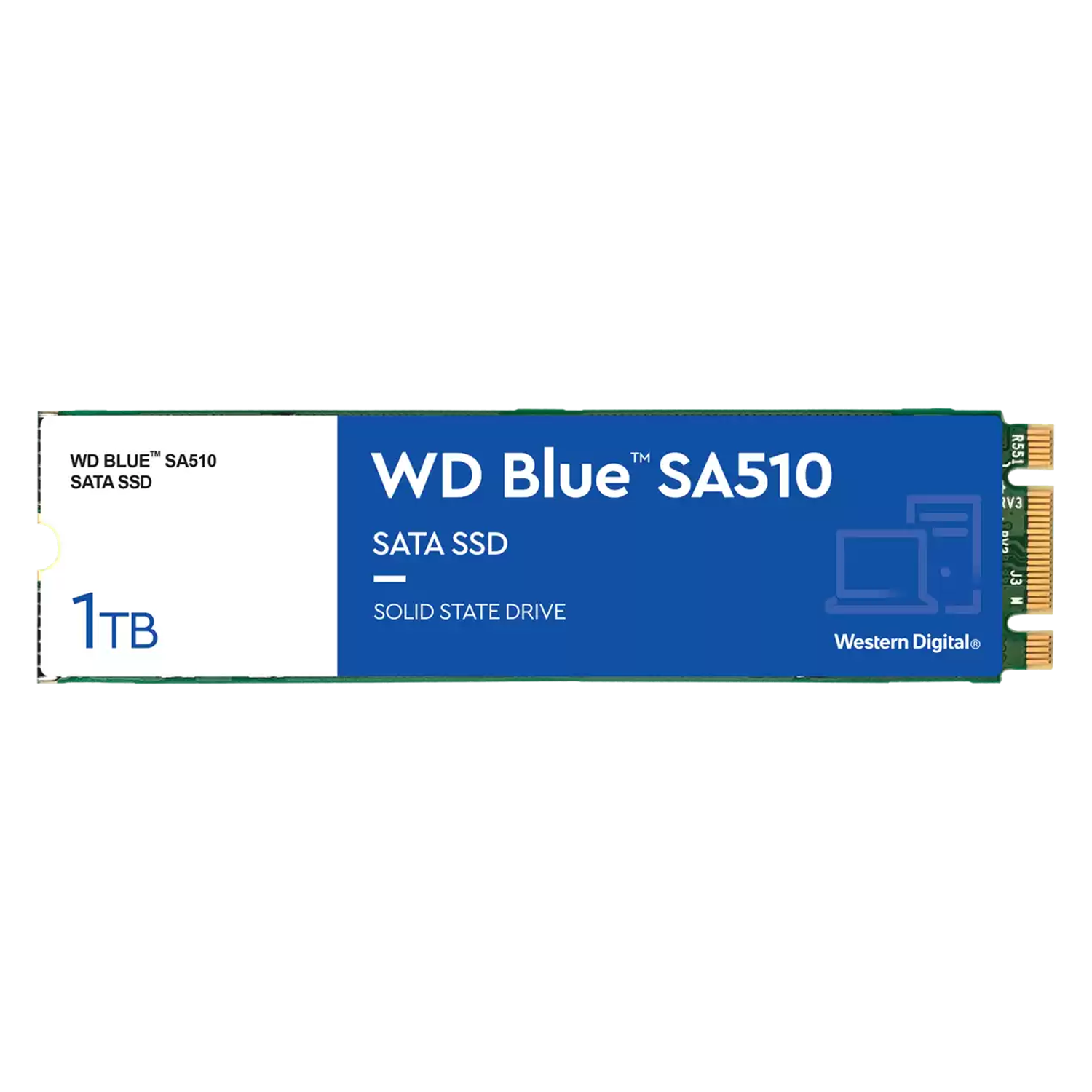 Unidad De Estado Sólido Western Digital Sa510 Blue Sata 3 M.2 De 1 Tb - Wds100t3b0b