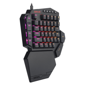 Teclado Con Cable Rgb Para Una Mano Redragon K585rgb Diti - Negro - Imagen 2