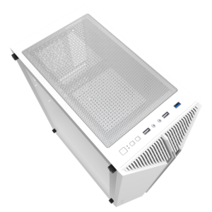 Gabinete Aigo Darkflash Dk151 Rgb De Tamaño Mediano, Color Blanco (3 Ventiladores Argb) - Imagen 10