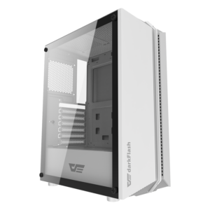 Gabinete Aigo Darkflash Dk151 Rgb De Tamaño Mediano, Color Blanco (3 Ventiladores Argb) - Imagen 2