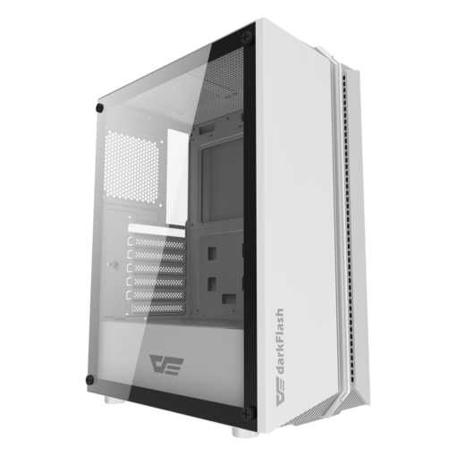 Alternative view of Gabinete Aigo Darkflash Dk151 Rgb De Tamaño Mediano, Color Blanco (3 Ventiladores Argb)