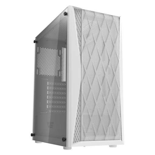 Gabinete Darkflash Dk352 Con 4 Ventiladores Argb, Color Blanco