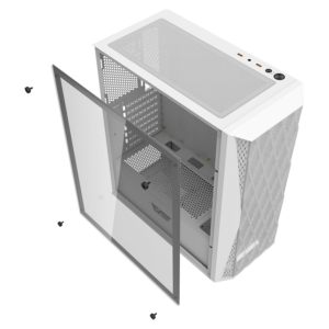 Gabinete Darkflash Dk352 Con 4 Ventiladores Argb, Color Blanco - Imagen 11