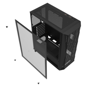 Gabinete Gamer Aigo Darkflash Dk352 Mesh Mid Tower - Negro (4 Ventiladores Argb) - Imagen 10