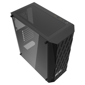 Gabinete Gamer Aigo Darkflash Dk352 Mesh Mid Tower - Negro (4 Ventiladores Argb) - Imagen 8