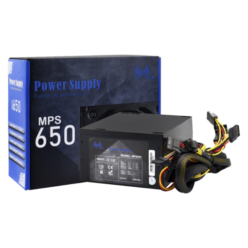 Fuente De Alimentación Mtek Mps650 650w Atx/no Modular - Negra