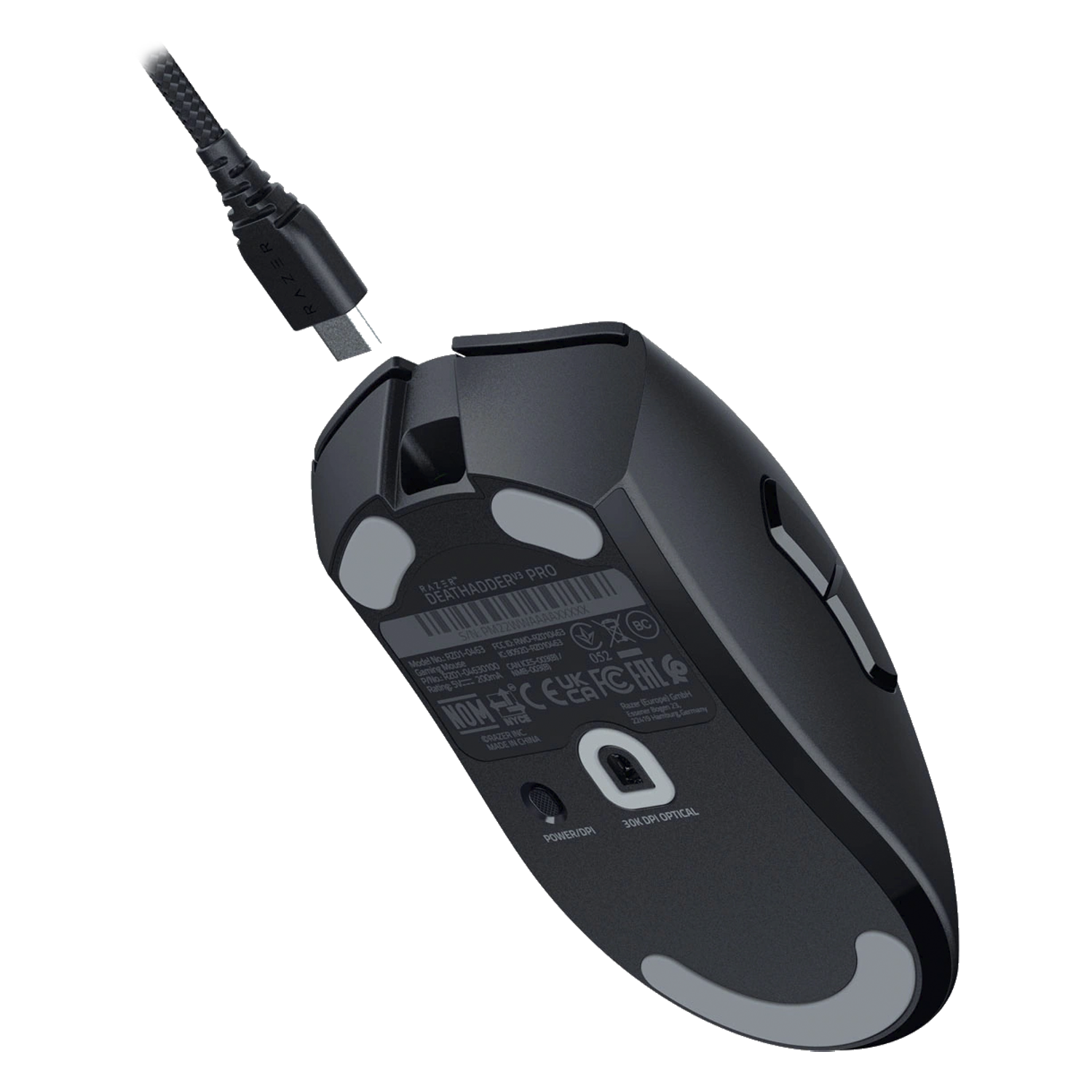 Mouse Inalámbrico Para Juegos Razer Deathadder V3 Pro De 30 000 Ppp - Rz01-04630100-r3u1 - Imagen 4