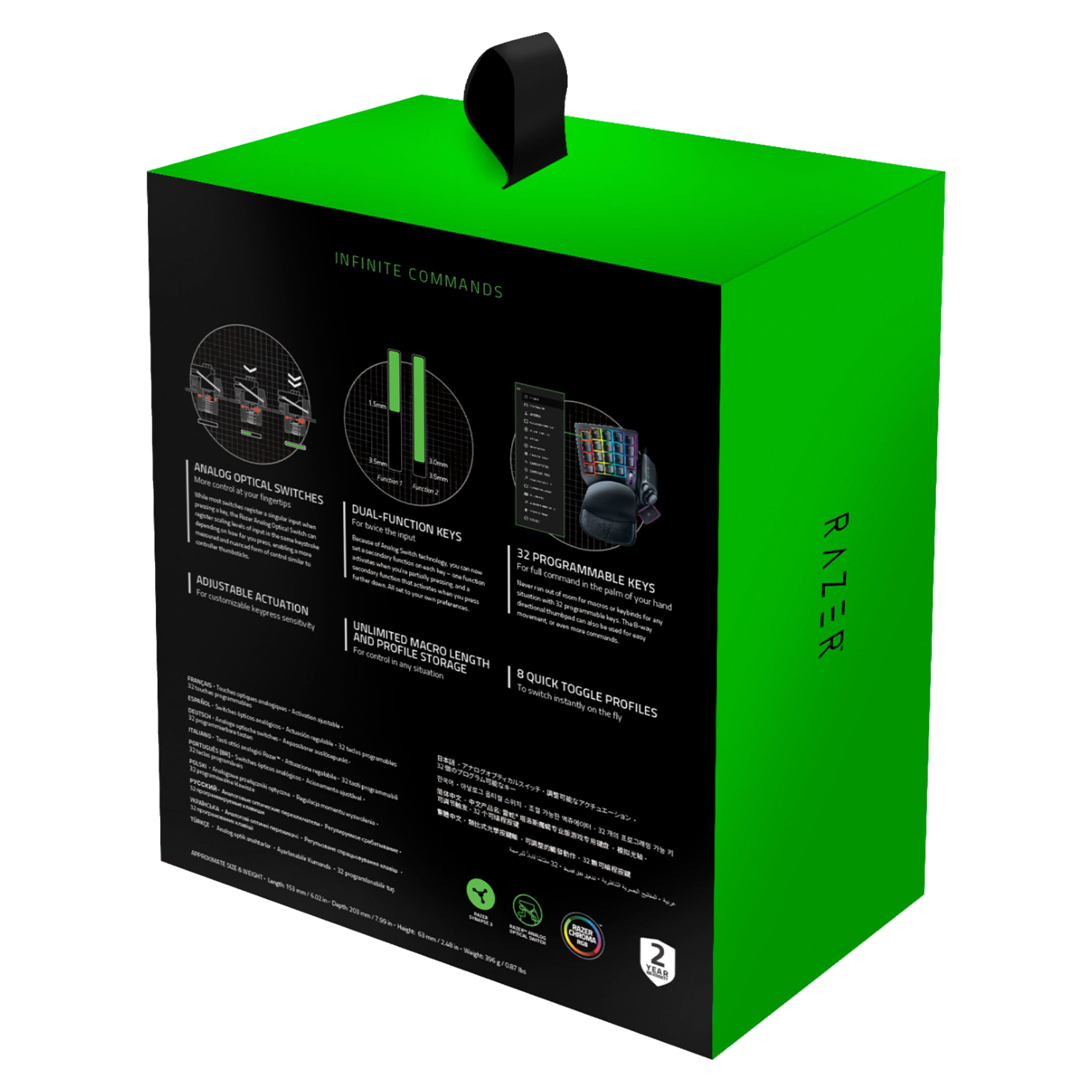 Teclado Rgb Razer Tartarus Pro Rz07-03110100-r3u1 - Negro - Imagen 4