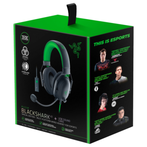 Auriculares Para Juegos Razer Blackshark V2 Rz04-03230200-r3m1 + Tarjeta De Sonido Usb - Negro - Imagen 5