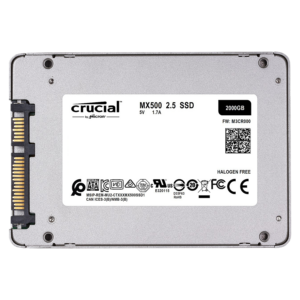 Unidad De Estado Sólido Crucial Mx500 De 2 Tb Y 2,5" Sata - Ct2000mx500ssd1 (con Adaptador De 9,5 Mm) - Imagen 3