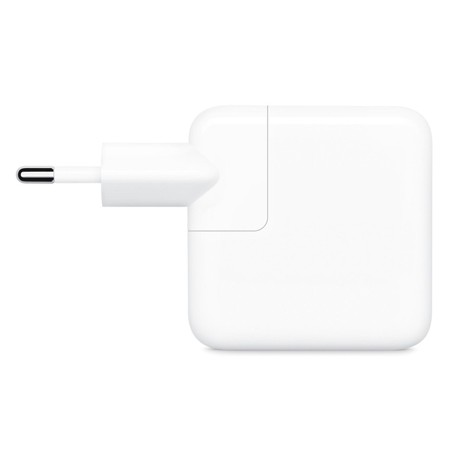 Alternative view of Cargador Apple Mnwp3zm Réplica De 35 W Con 2 Puertos Usb-c Para Iphone, Color Blanco
